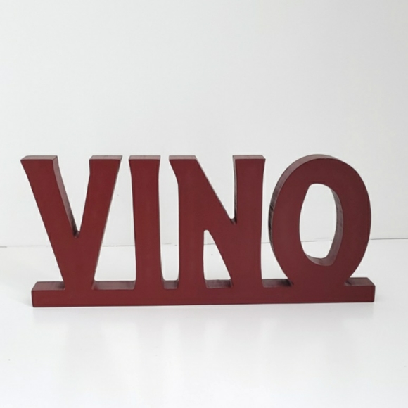 Vino Wine Wooden Sign Decor - Picture 1 of 5